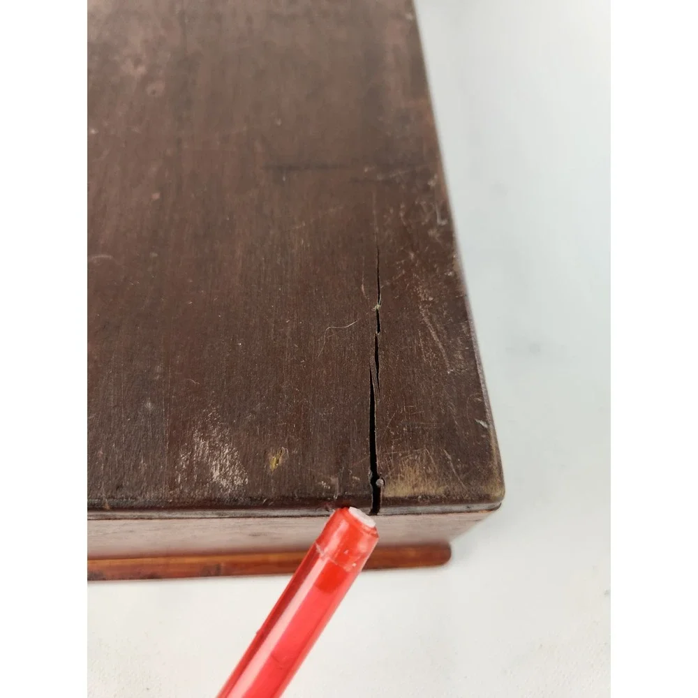VTG Antique Wood Drawer Tray *Needs Repair* Handmade Small Box Divider‎